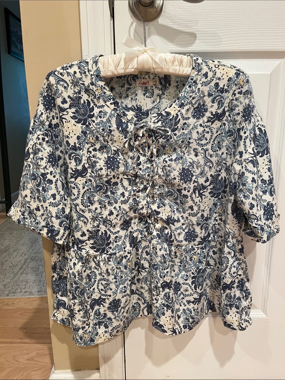 Faherty Salinas Top Aviary Blue - Picture 2 of 8